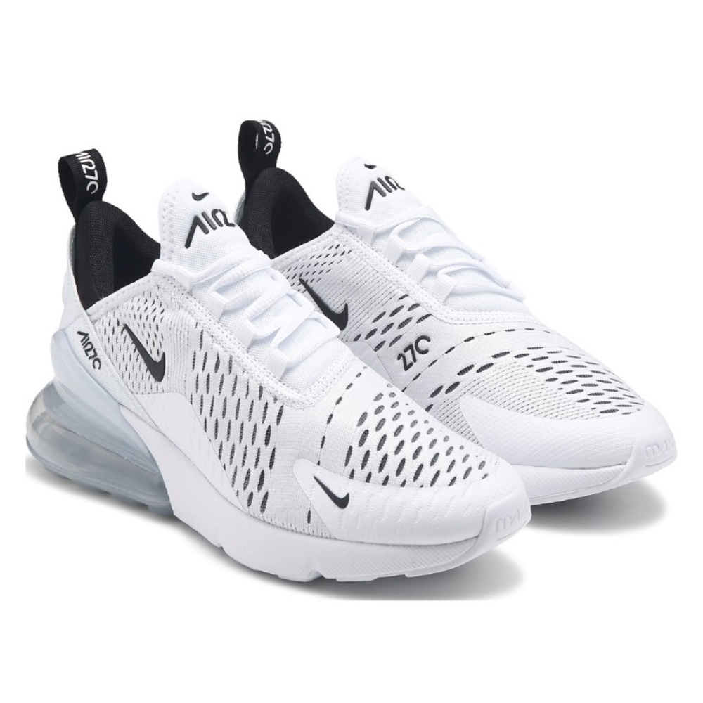 Nike Women's Air Max 270 Sneaker Black White 6.5 - Picture 12 of 16
